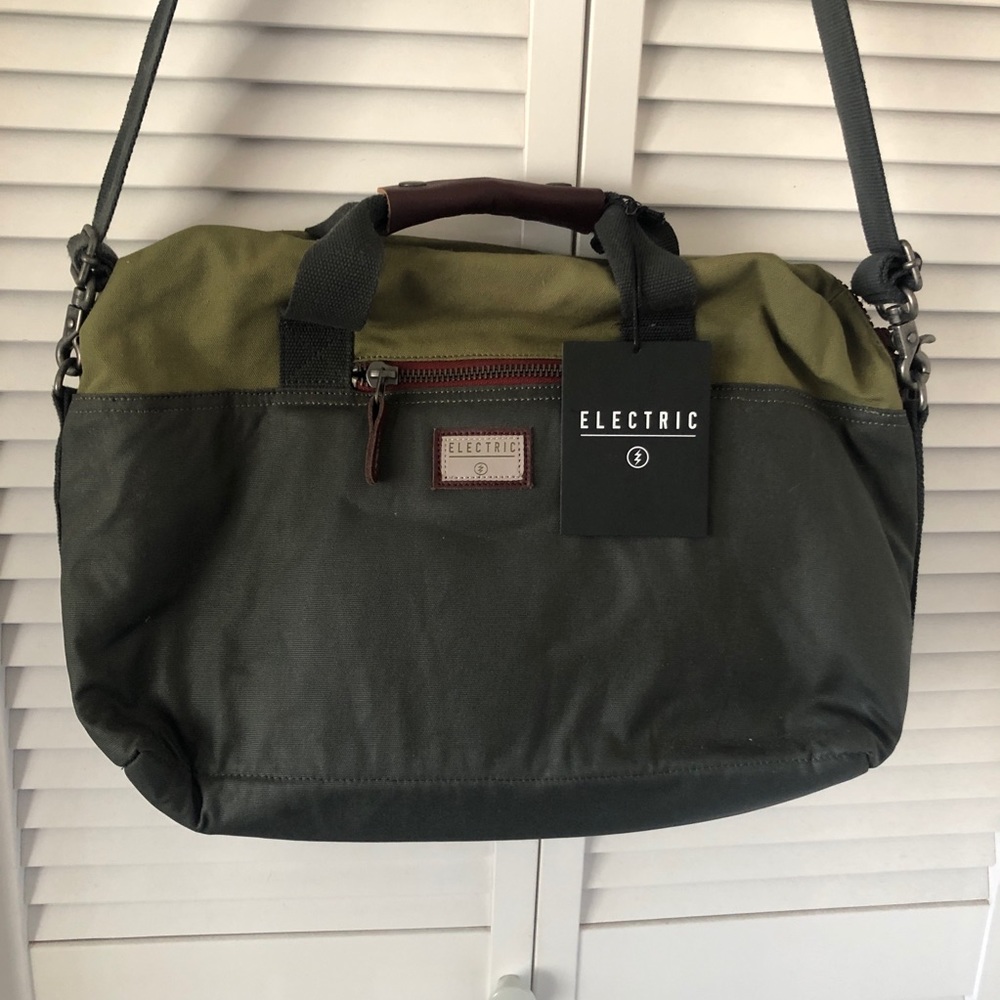 Electric Laptop bag olive green holds 15 inch laptop brand new with tags NWT